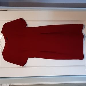 J Crew Red Sheath Dress